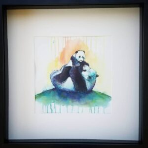 Framed watercolour artwork from Di Cox